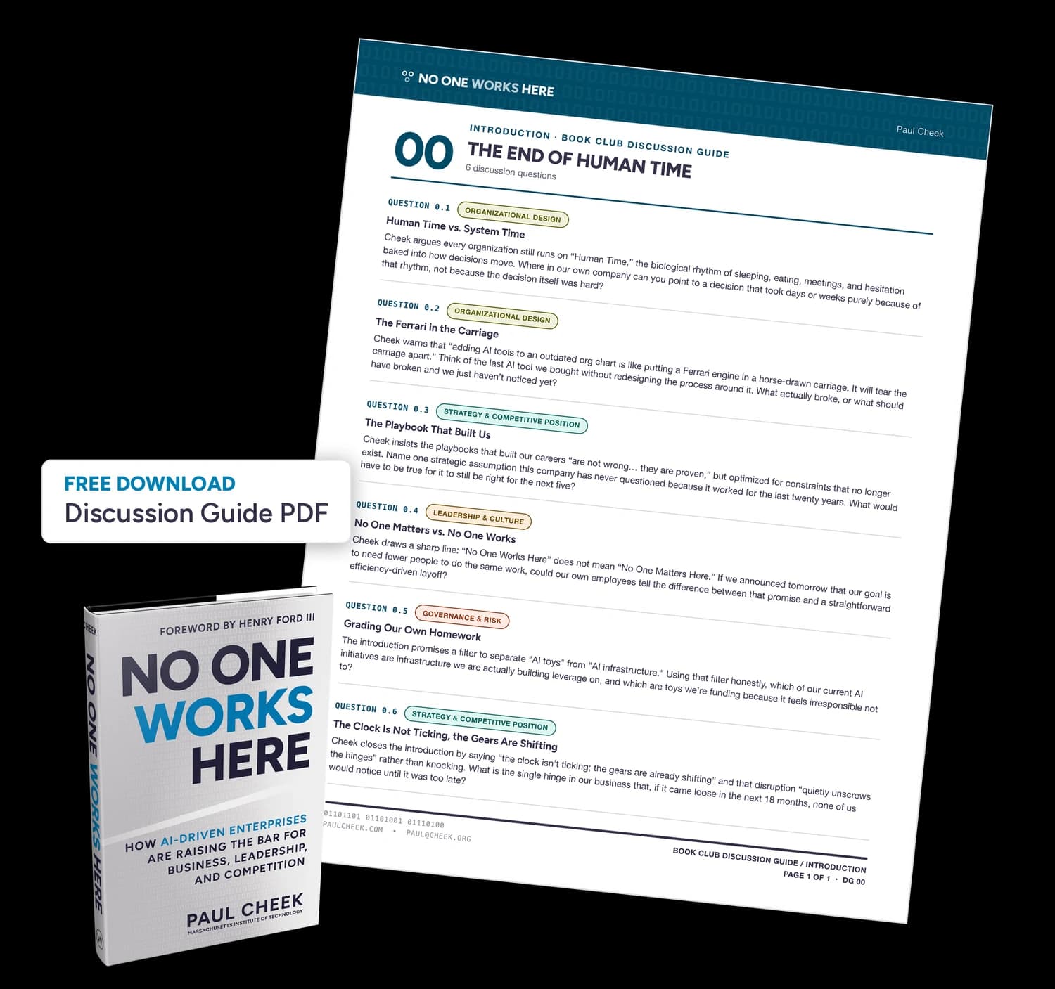 Introduction: The End of Human Time discussion guide — free PDF download