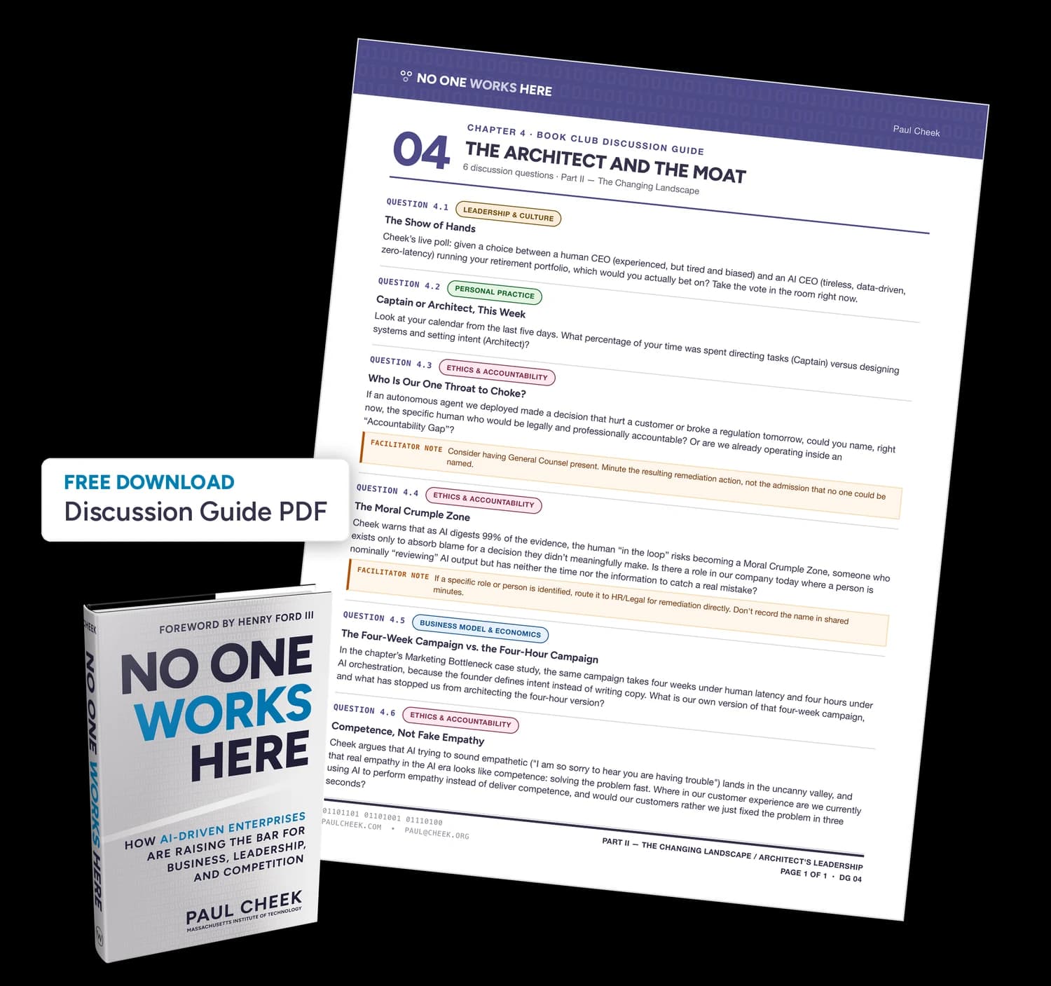 The Architect and the Moat discussion guide — free PDF download