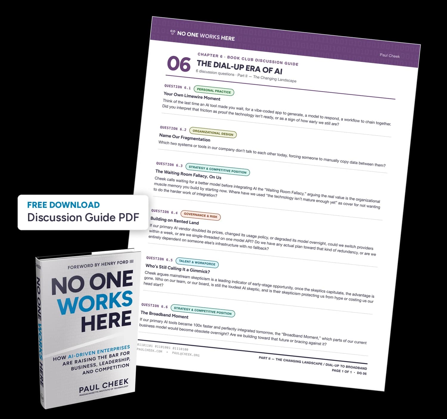 The Dial-up Era of AI discussion guide — free PDF download