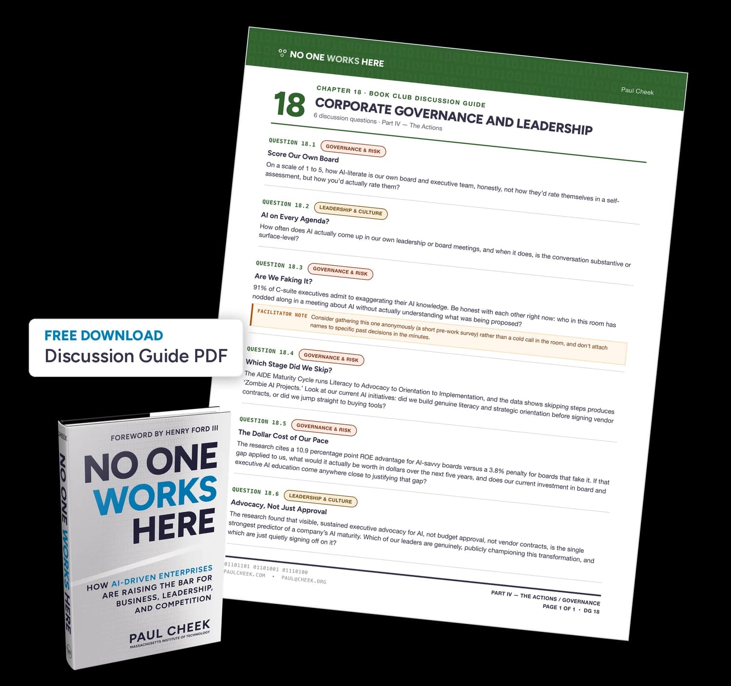 Corporate Governance and Leadership: The AIDE Institute Research Findings discussion guide — free PDF download