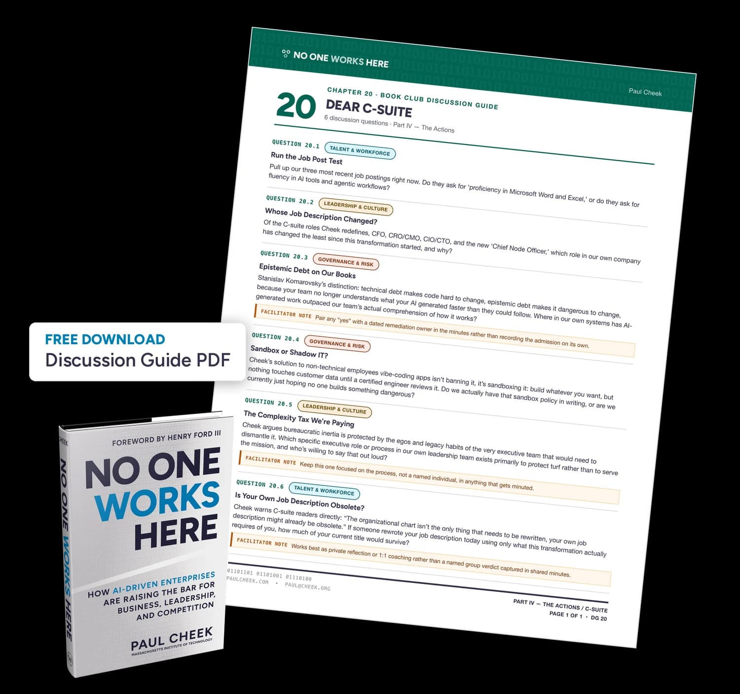 Dear C-Suite discussion guide — free PDF download