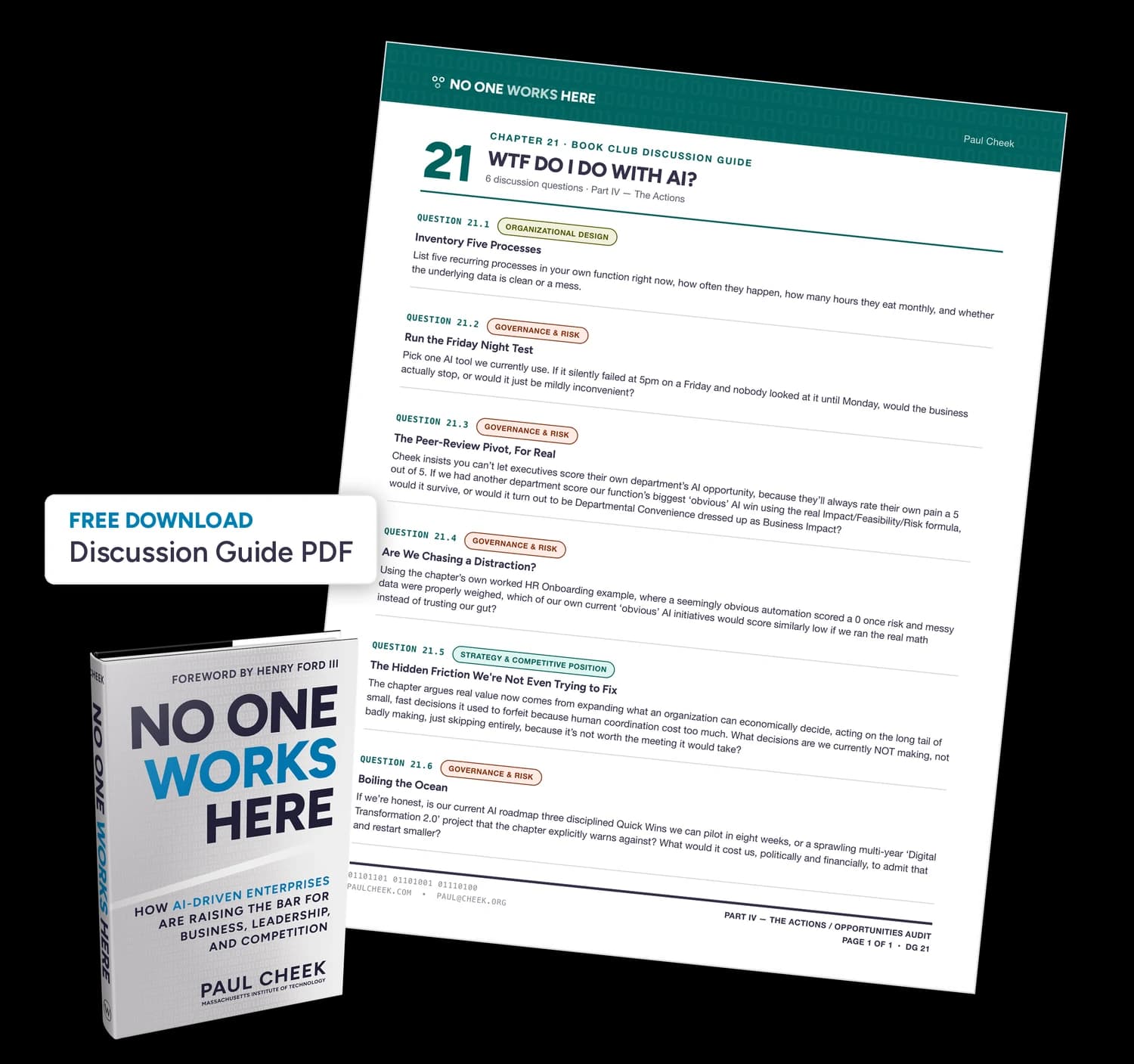 WTF Do I Do with AI? discussion guide — free PDF download