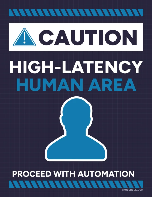High Latency Human Area Poster — free download