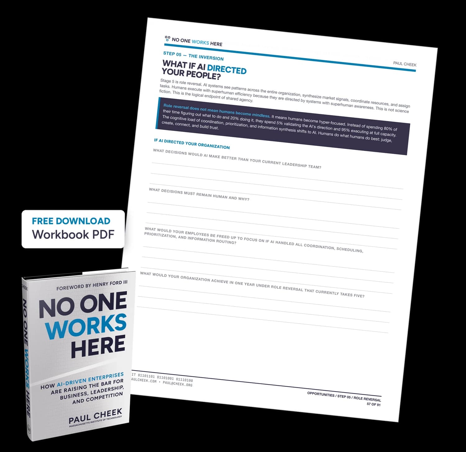 AI Role Inversion Worksheet — free PDF download