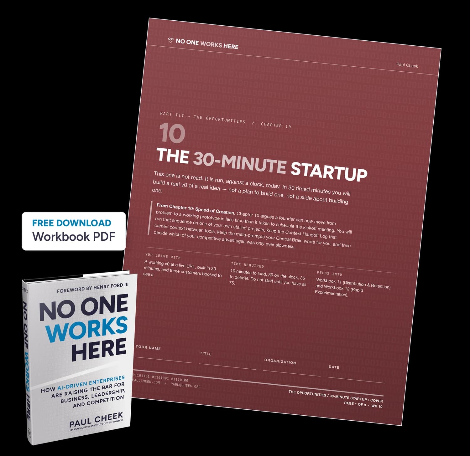 The 30-Minute Startup — Workbook — free PDF download
