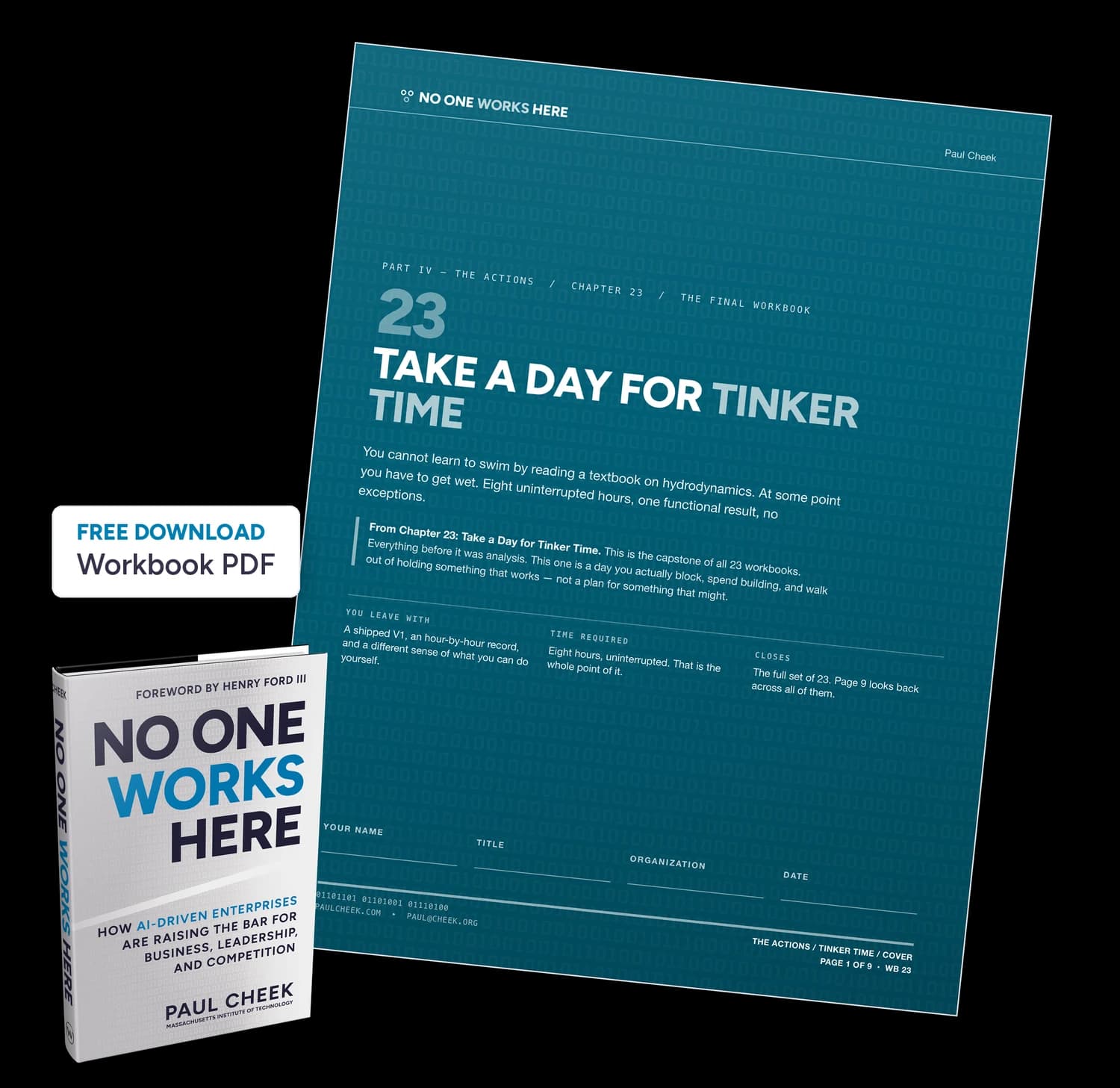Take a Day for Tinker Time — Workbook — free PDF download
